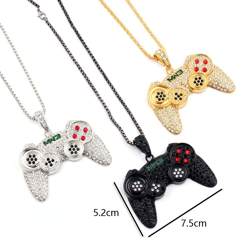 Wholesale Alloy Game Console Handle Pendant Necklace